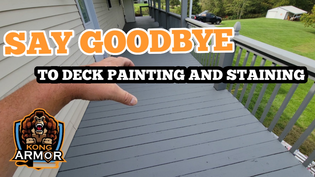 Northern Kentucky lifetime deck armor system completed by kong armor deck painters